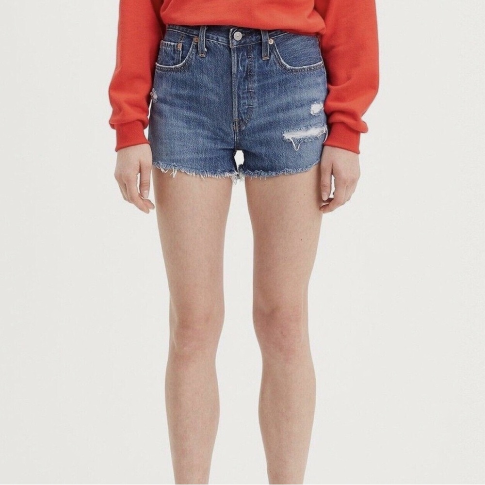 Levi’s 501 Denim Blue Shorts in sansome muse - 27